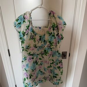 Old Navy Floral Mini Dress - Blue and Purple